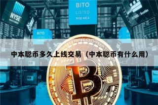 中本聪币多久上线交易(中本聪币有什么用)