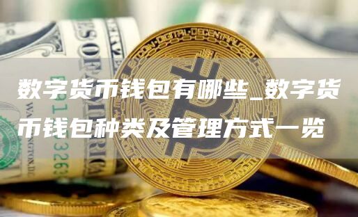 数字货币钱包有哪些_数字货币钱包种类及管理方式一览