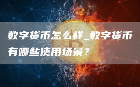 数字货币怎么样_数字货币有哪些使用场景?